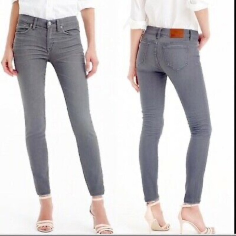 Jcrew Grey Toothpick skinny jeans